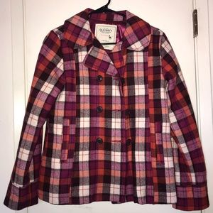 Multicolored pea coat